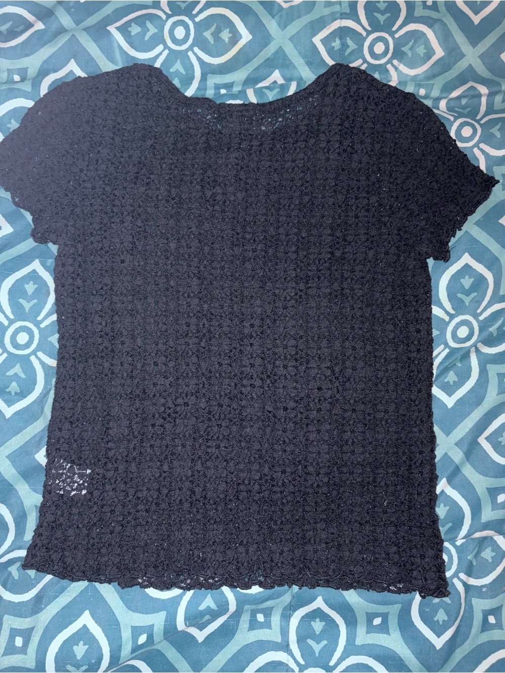 Girls Art Class Short Sleeve Lace Top with Cami